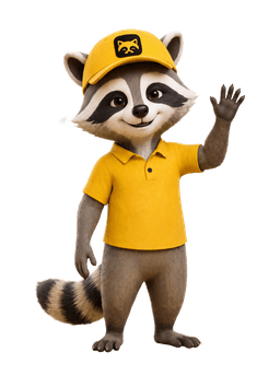 Maskot Medvedík Čistotný